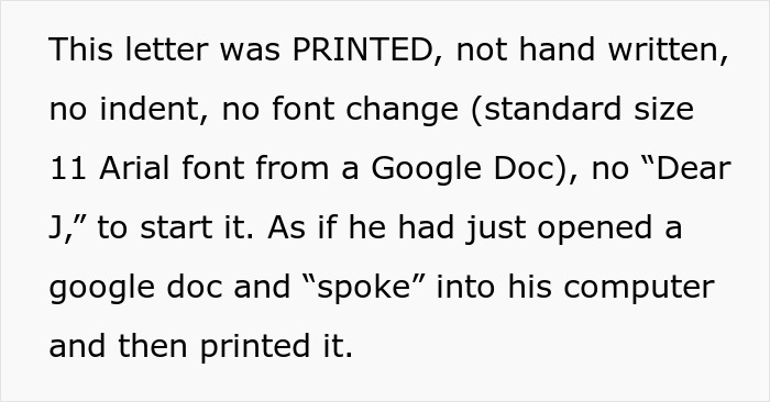Printed letter describing a cheater breaking his girlfriend&rsquo;s heart and vanishing, repeatedly returning as she moves on.
