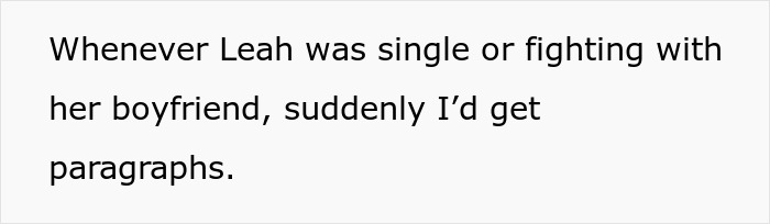 Text excerpt about friendship struggles with main SEO keyword best friend backup plan hurt displayed on a white background.