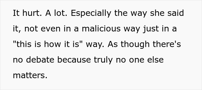 Text on a screen describing emotional hurt from a woman confessing her fianc&eacute; is just background while he overhears.