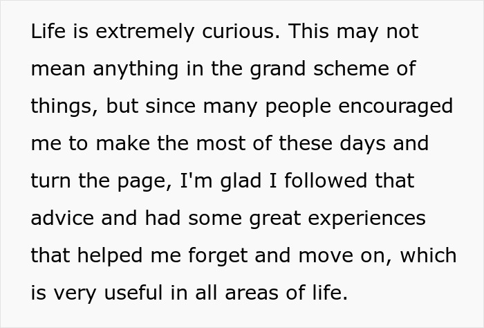Text excerpt about reflecting on life and moving on, related to 29YO traveling 7000km to meet 23YO woman he met online. Text excerpt about reflecting on life and moving on, related to 29YO traveling 7000km to meet 23YO woman he met online.