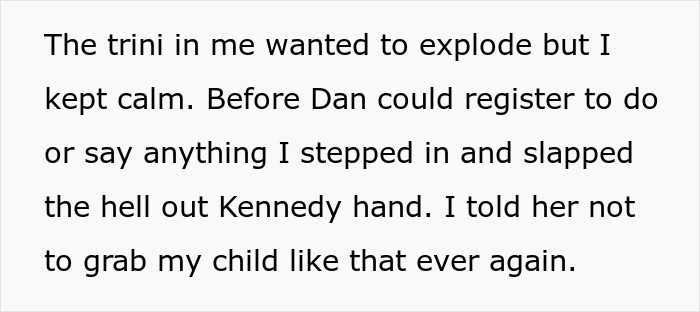 Text excerpt describing an arrogant mistress clashing with boyfriend&rsquo;s kids, defended despite her cruelty.