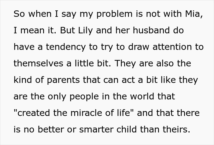 Text excerpt about attention-seeking mom wanting to dress 3-year-old daughter in the same dress as the bride.