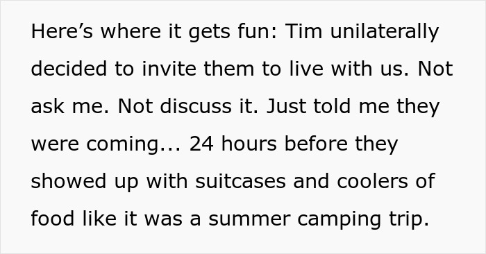 Text about a man who kicks his family out after wife finds out the real reason his family needed to move in.