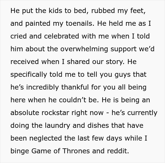 Text excerpt describing a couple dealing with a step-mom who steals their food, prompting a CPS visit discussion.