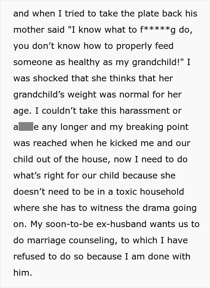 Woman Hands Husband Divorce Papers, Because He Ignored His Mom's Insults Way Too Long