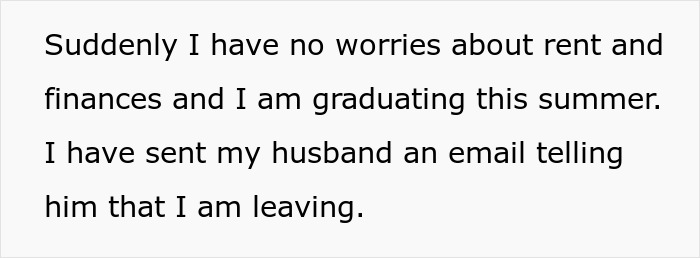 Text excerpt about a woman deciding to leave after three years of unwanted polyamory and finding peace.