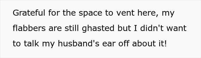 Text post expressing gratitude for a space to vent about a girlfriend's disrespect in the service industry.