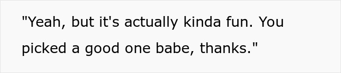Woman upset as boyfriend likes her gift, contrary to her expectation that he would dump her.