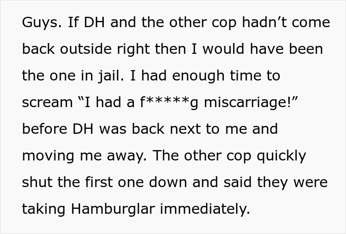 Text post describing a couple suspecting a step-mom called Hamburglar steals their food, leading to a CPS visit.