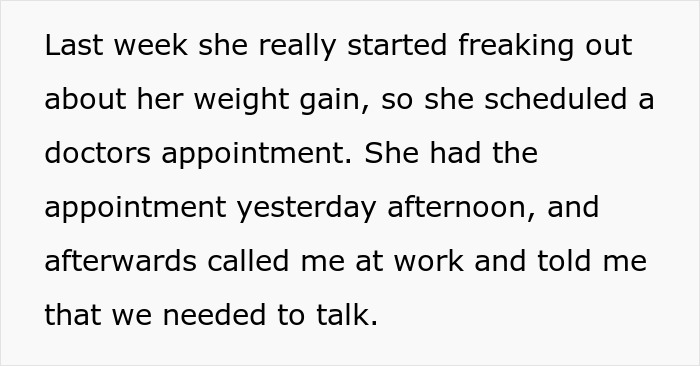 Text message conversation describing a lesbian couple's confusion and concern after a partner's pregnancy-related appointment.