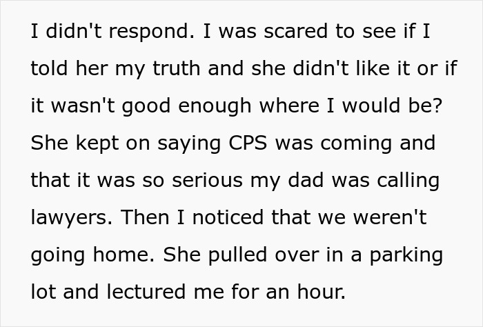 Teen regrets being honest with therapist as mom faces CPS trouble, feeling scared and uncertain about the future. Teen regrets being honest with therapist as mom faces CPS trouble, feeling scared and uncertain about the future.