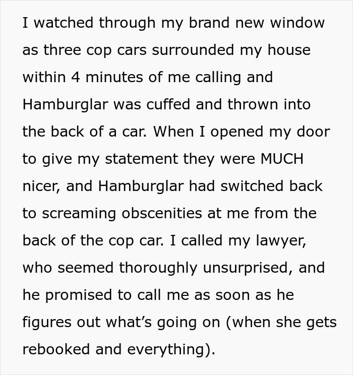 Alt text: Police cuff a disruptive woman known as Hamburglar suspected of stealing food, leading to potential CPS investigation.