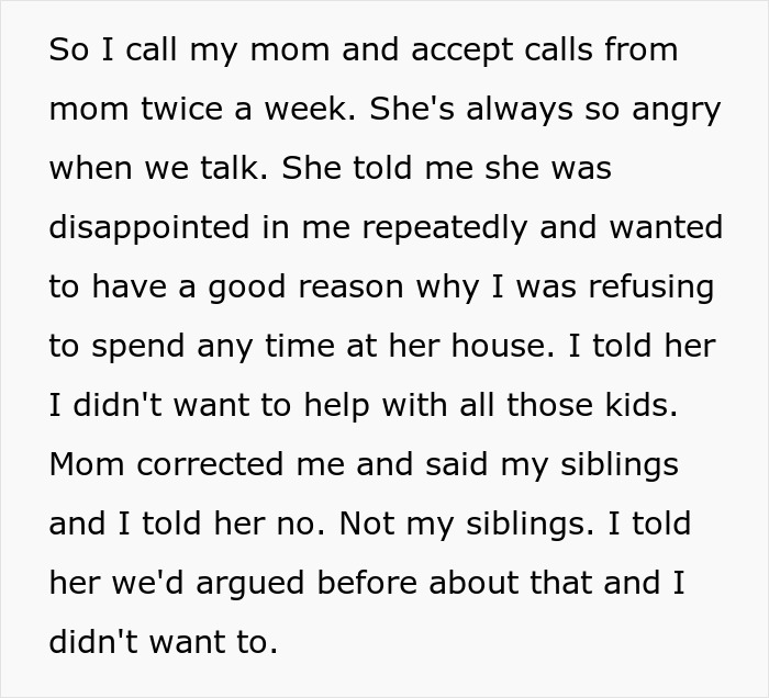 Teen feeling overwhelmed being a third parent to seven kids at his mom&rsquo;s house, struggling with family conflicts.