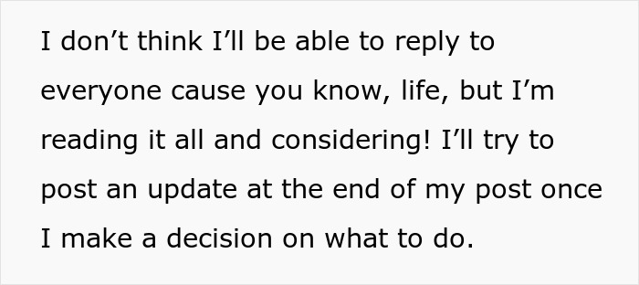 Text post showing a man buys wife new bras after learning about her work nickname so embarrassing message on white background.