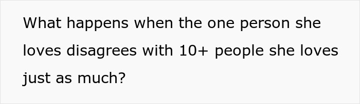 Text image with a question about love and disagreement, illustrating a woman confessing her fianc&eacute; is just background as he overhears.