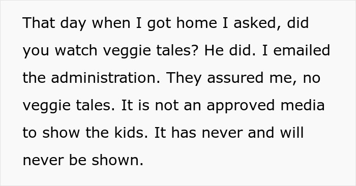 Teacher Caught Secretly Showing Veggie Tales So Dad Destroys Her Career 