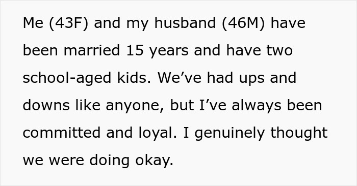 Text excerpt describing a man in a poly relationship with his depressed wife, sharing their marriage challenges.