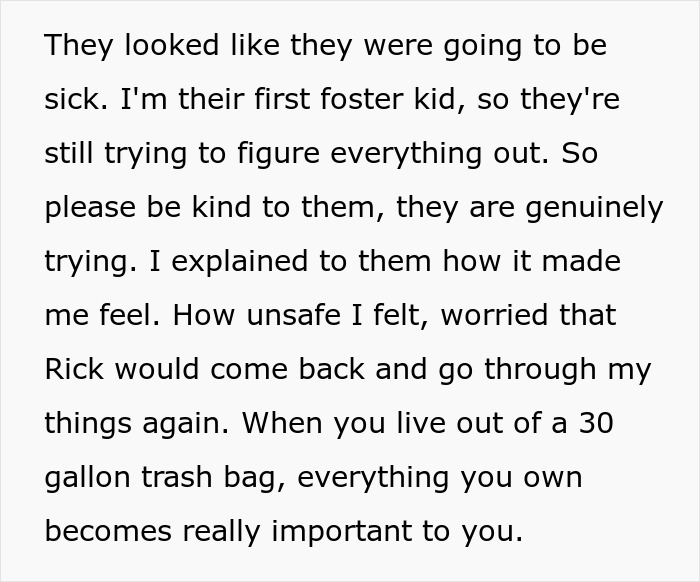 Alt text: Foster teen wrongly accused of theft, feeling unsafe and worried after personal items go missing in a difficult living situation.