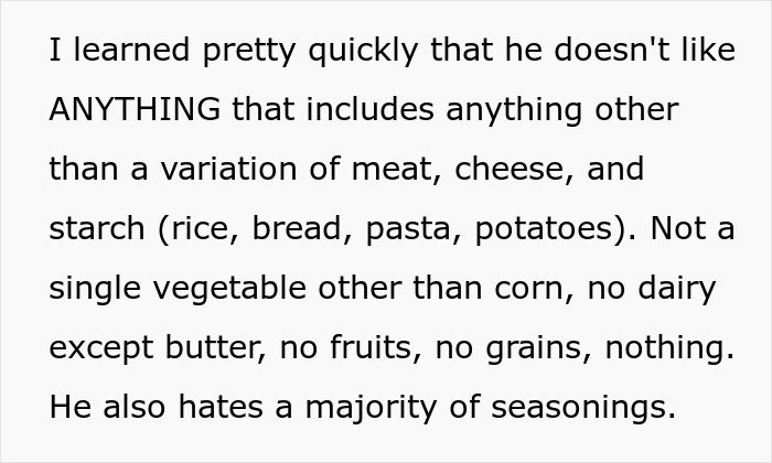 Wife Refuses To Eat "Garbage" Anymore, Husband Claims He's Being Starved By Her Healthy Meals