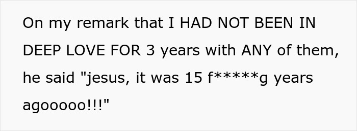 Text message revealing a married man confessing he loved a woman 15 years ago, asking wife not to freak out.