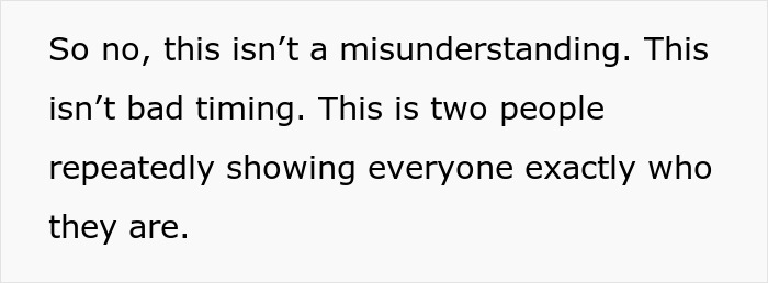 Text excerpt discussing a groom&rsquo;s brother bringing drama to a wedding and throwing a baby shower on the same day.