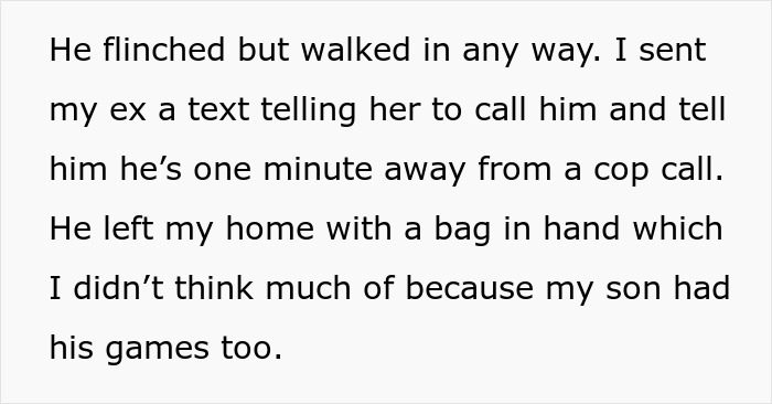 Man caught stealing expensive Lego sets from cheating ex-wife's boyfriend, facing arrest after police intervention.