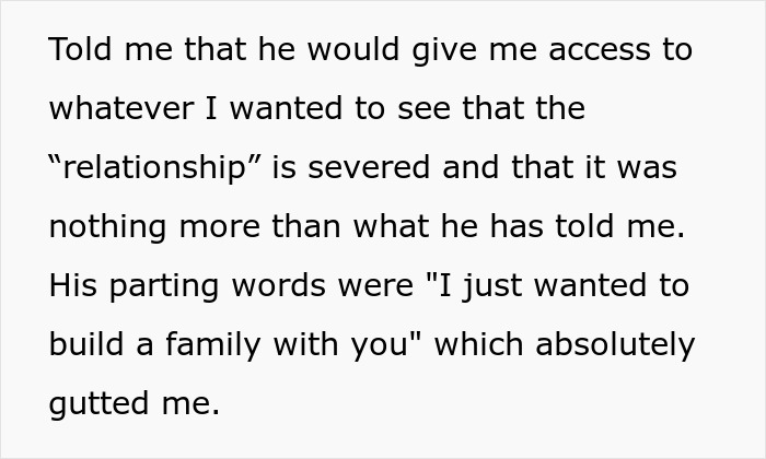 Text excerpt discussing a husband’s baby-making plan and an infertile wife’s reaction to building a family.