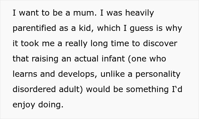 Woman reflects on pros and cons of platonic co-parenting while considering having a baby with her ex-partner.
