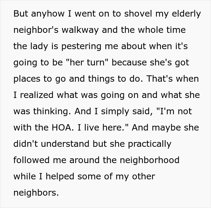 Guy Shovels Snow For Elderly Neighbor, Random Lady Decides He&rsquo;s The HOA And Orders Her Walkway Done