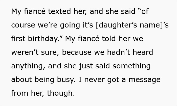 In-Laws Ignore 1YO’s B-Day Timeline And Arrive Late, Mom Refuses To Invite Them Anywhere Again In-Laws Ignore 1YO’s B-Day Timeline And Arrive Late, Mom Refuses To Invite Them Anywhere Again