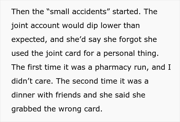 GF Keeps "Accidentally" Using Joint Account Money For Personal Expenses, Angry When BF Cuts Funds