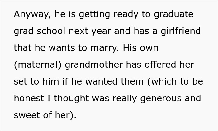 Guy Eyes Stepmom's Heirloom Jewelry, Explodes As She Wants Ace Niece To Inherit It Instead Of Him Guy Eyes Stepmom's Heirloom Jewelry, Explodes As She Wants Ace Niece To Inherit It Instead Of Him