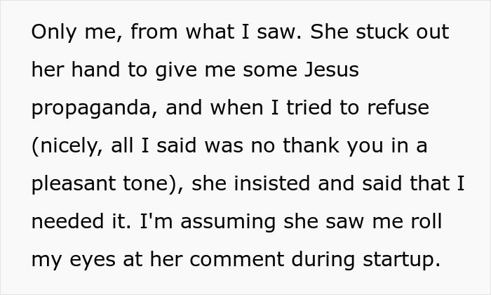 Employee describes coworker repeatedly preaching about Jesus during meetings, questioning if HR can manage the holy drama.
