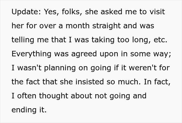 Text update about visiting a woman he met online, revealing regret shortly after their date begins. Text update about visiting a woman he met online, revealing regret shortly after their date begins.