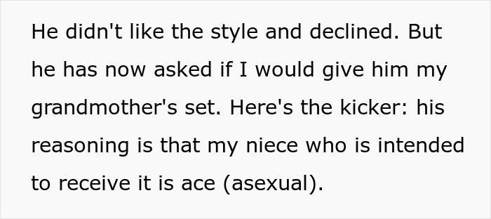 Guy Eyes Stepmom's Heirloom Jewelry, Explodes As She Wants Ace Niece To Inherit It Instead Of Him Guy Eyes Stepmom's Heirloom Jewelry, Explodes As She Wants Ace Niece To Inherit It Instead Of Him
