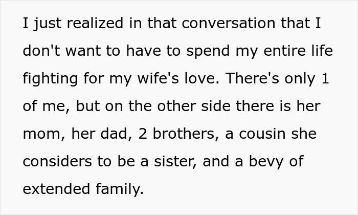 Text showing a man realizing his fianc&eacute; treats him as just background and is crushed overhearing a confession conversation.