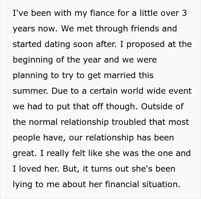 Homem cancela casamento depois de descobrir que noiva está escondendo segredos dele