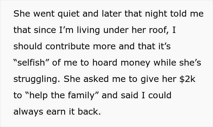 &ldquo;Struggling&rdquo; Mom Sees 19YO Daughter's $4K Savings And Demands Half, Mad As She Won't Hand It Over