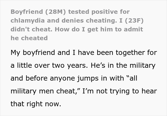 Woman concerned about chlamydia diagnosis and boyfriend cheating in their relationship discussing trust issues.