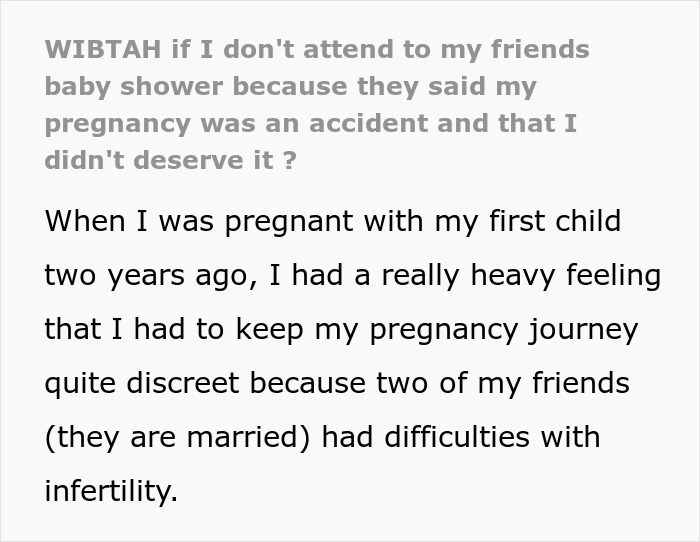 Pregnant Couple Hurt As Friends Take Out Their Infertility Struggles On Them: "I Didn't Deserve It" Pregnant Couple Hurt As Friends Take Out Their Infertility Struggles On Them: "I Didn't Deserve It"