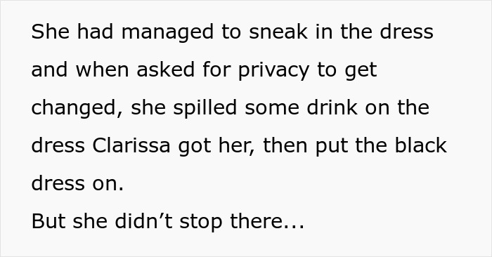 Teen making sure stepmom is miserable on wedding day for trying to erase late mom&rsquo;s memory with dress sabotage.