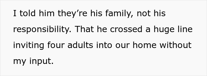 Text excerpt about a man kicking his family out after his wife discovers the real reason they needed to move in.