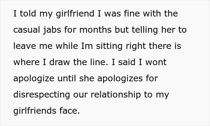 Text conversation revealing a confrontation involving an electrician about respect and exposing a partner's sad life.