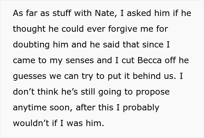 Woman confused after best friend&rsquo;s cheating confession while her boyfriend denies the claims, unsure who to believe.