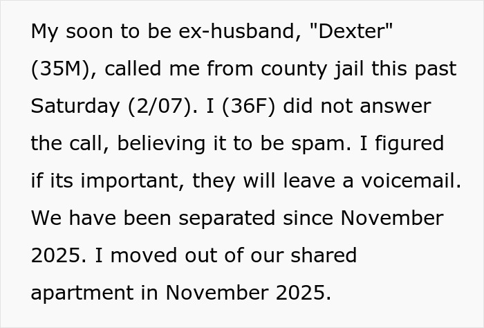 Estranged wife checks on jailed husband's cats, discovers black thong, realizes he&rsquo;s not exactly sad.