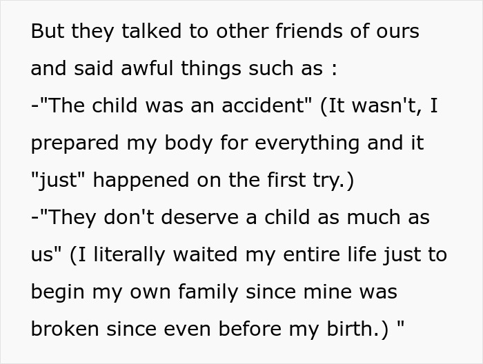 Pregnant Couple Hurt As Friends Take Out Their Infertility Struggles On Them: "I Didn't Deserve It" Pregnant Couple Hurt As Friends Take Out Their Infertility Struggles On Them: "I Didn't Deserve It"