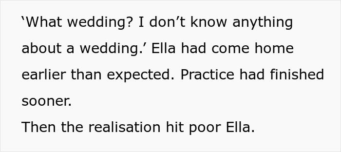 Text showing a teen realizing her stepmom is trying to erase the late mom&rsquo;s memory on her wedding day.