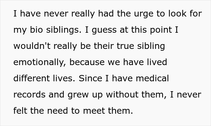 Woman Finds Biological Sister Wanting To Connect, Assumes She’s Invited To Her Wedding Woman Finds Biological Sister Wanting To Connect, Assumes She’s Invited To Her Wedding