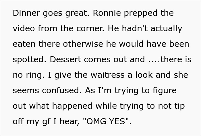 Man’s planned proposal goes awry as his engagement ring ends up in another woman’s dessert at a restaurant.