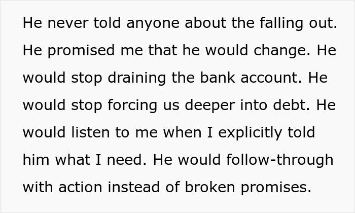 Text excerpt showing a tired woman&rsquo;s reflections on quiet quit in marriage and broken promises.